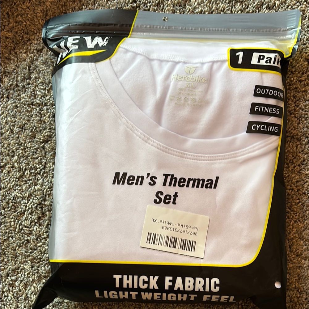 Men’s Thermal Set for Outdoor Fitness Cycling